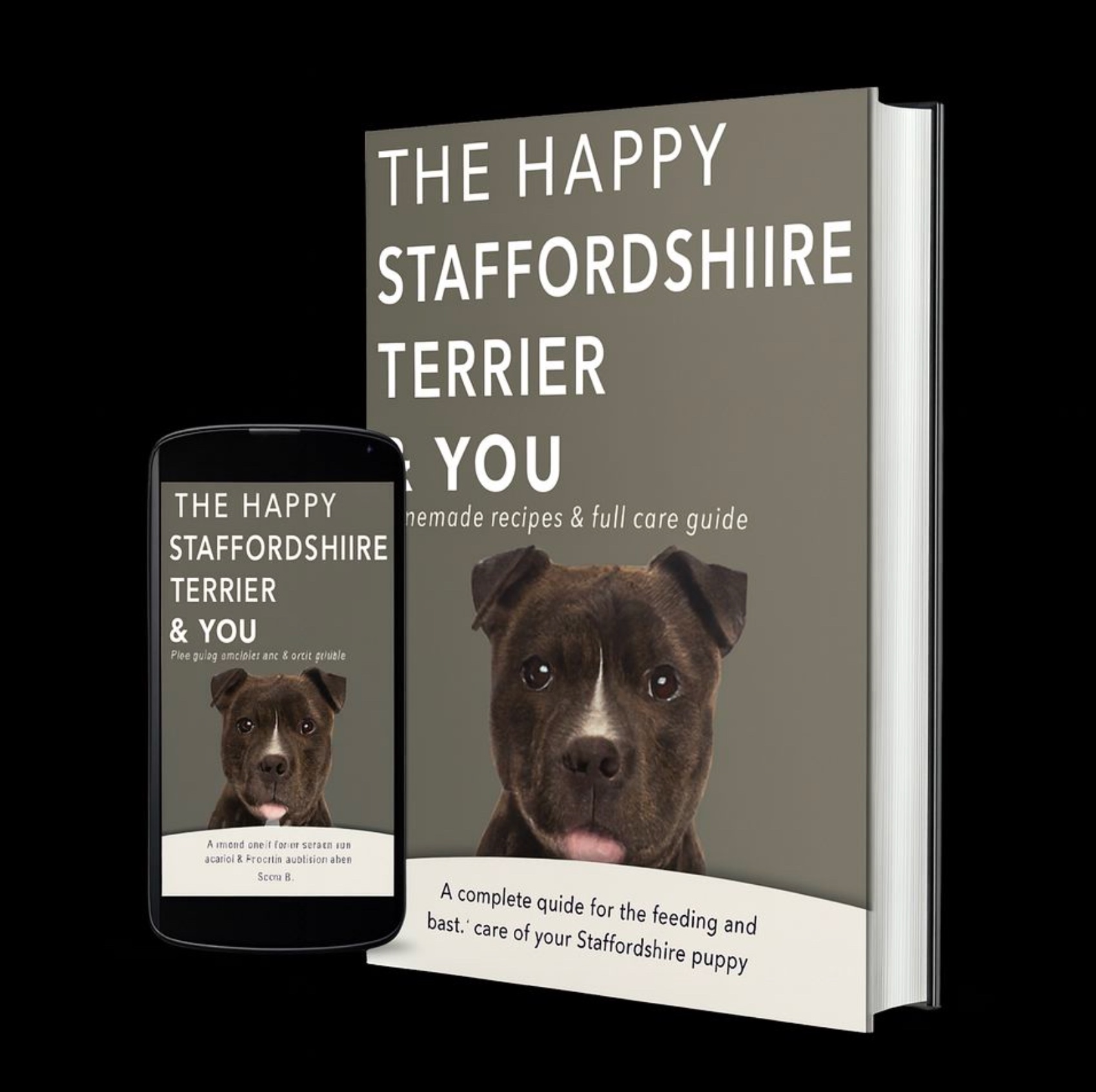 The Happy Staffordshire Bull Terrier - Book Cover